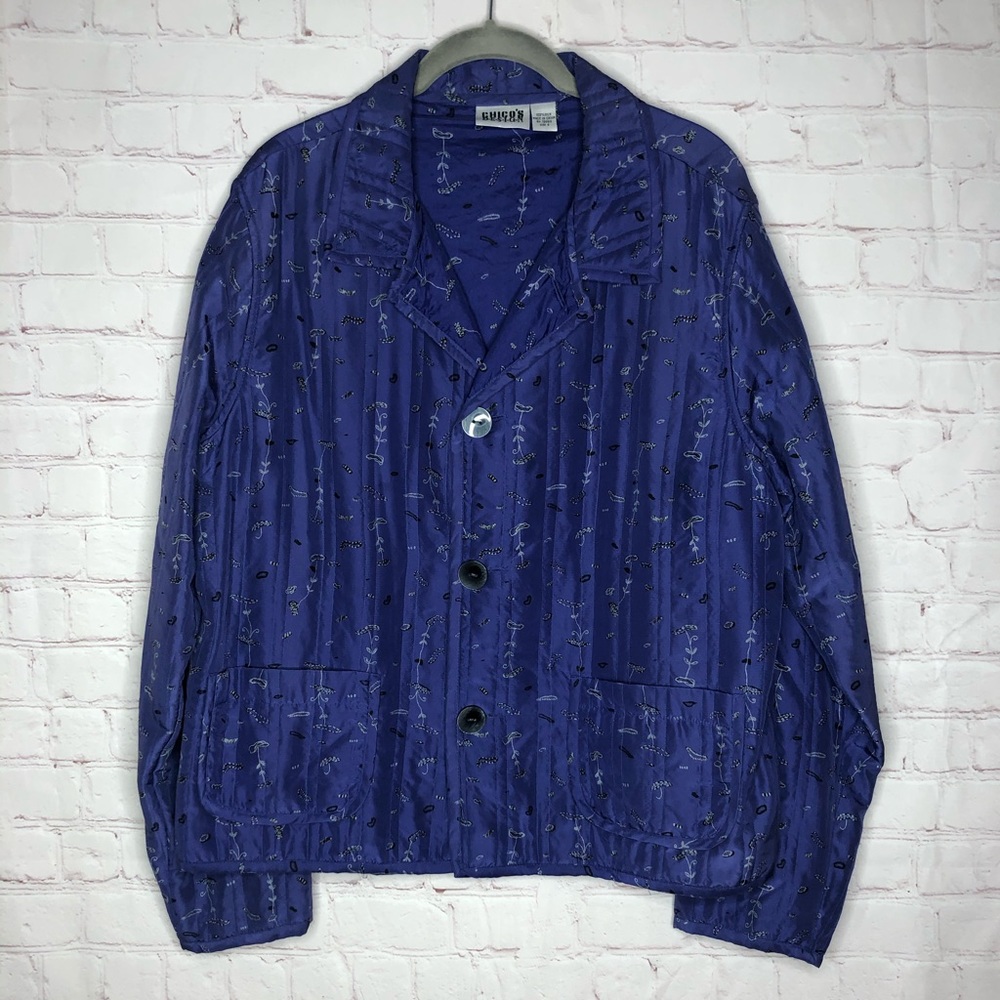 Chico’s Design 100% silk Jacket! Size 2 EUC